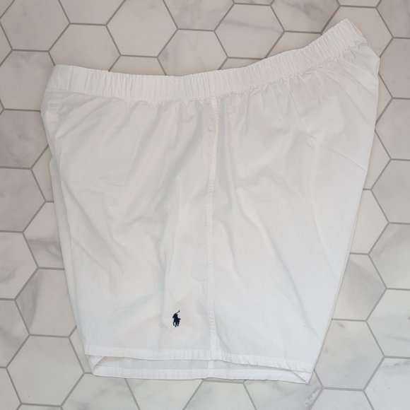 EUC Men's Polo Ralph Lauren 100% Cotton Classic Fit Boxer White Size XL - Picture 5 of 15